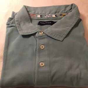 Light Blue Men’s Short Sleeve Náutica Polo shirt - Size 2XL - Pre-owned